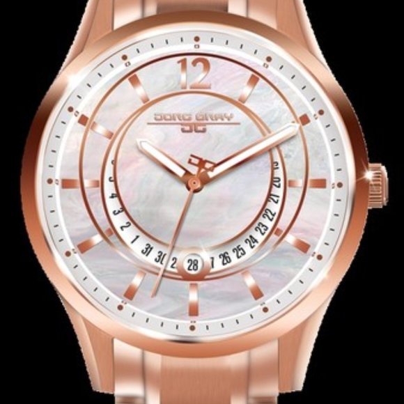 Jorg Gray Rose Gold Watch - Picture 2 of 9
